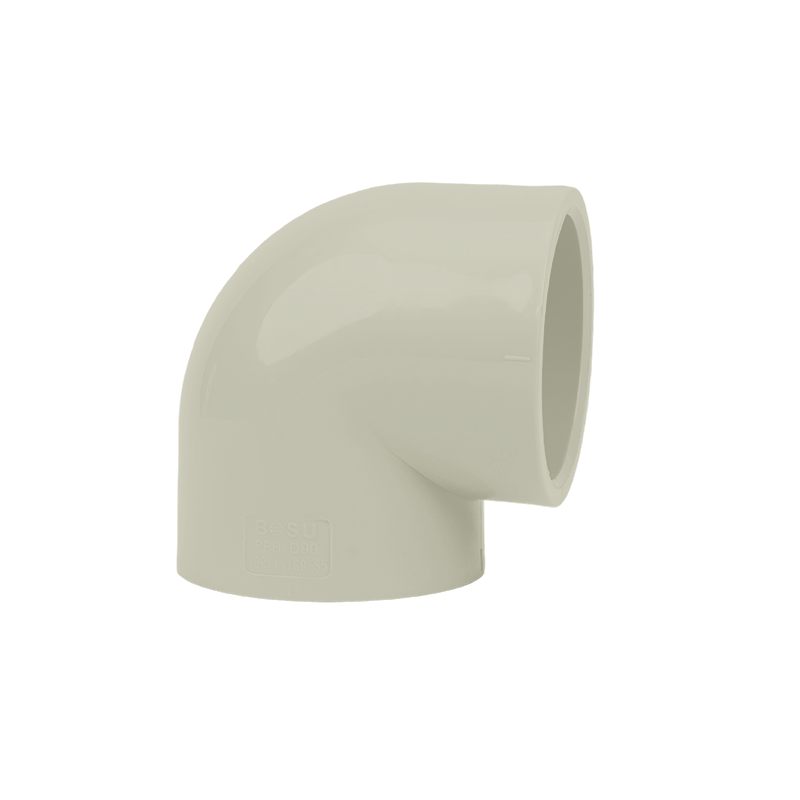 β-Pph 90 Céim Feistiú Píobáin Soicéad Leáigh Te Elbow 1.0 Mpa